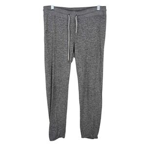 Inspired Hearts Womens Gray Marled Knit Jogger Lounge Pants Size Medium